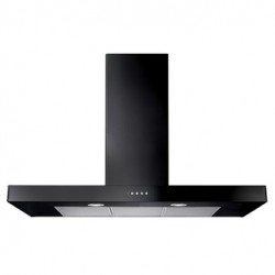 Rangemaster 105330 90cm Flat Cooker Hood in Black