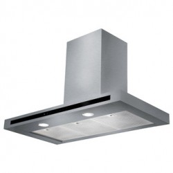 Rangemaster 105410 100cm HI LITE FLAT Touch Control Chimney Hood St St