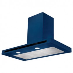 Rangemaster 105450 100cm HI LITE FLAT Touch Control Chimney Hood Blue