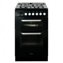 Baumatic BCE520BL 50cm Slot in Twin Cavity Electric Cooker in Black