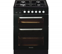 Baumatic BCG625BL Gas Cooker in Black
