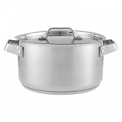 House by John Lewis Stainless Steel Stock Pot, 24cm