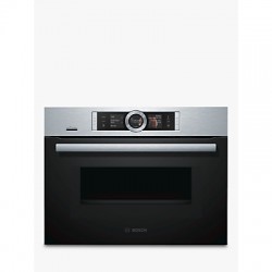 Bosch CNG6764S6B Built-In Multifunction Microwave Oven, Brushed Steel