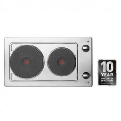 Hotpoint E320SKIX 30cm Built In Domino Electric Hob in Stainless Steel