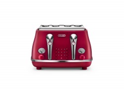 Delonghi Elements Flame Red 4 Slot Toaster