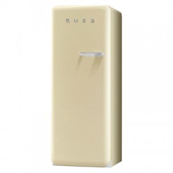 Smeg FAB28YP1 Fridge with Ice Compartment, A++ Energy Rating, 60cm Wide, Left-Hand Hinge, Cream