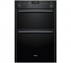 Siemens iQ100 HB13MB621B Electric Double Oven in Black