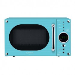 Daewoo KOR6N9RT Compact Microwave Oven in Turquoise 20L 800W
