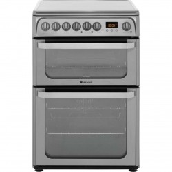 Hotpoint Ultima HUE61XS Free Standing Cooker in Stainless Steel