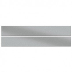 Smeg UPGS Set of 2 Plain Glass Upstands in Silver