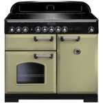 Rangemaster 100920 100cm CLASSIC DELUXE Induction Range Olive Green Ch