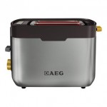 AEG 2 Slot Toaster in Stainless Steel Black 2 Slot Toaster in Stainles
