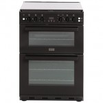 Stoves 444442630 60cm Gas Cooker in Black Double Oven Lid