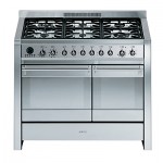 Smeg A2-8 Dual Fuel Range Cooker, Stainless Steel