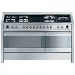Smeg A5-8 Dual Fuel Range Cooker, Stainless Steel