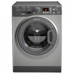 Hotpoint Aquarius WMAQG641G Freestanding Washing Machine, 6kg Load, A+ Energy Rating, 1400rpm Spin, Graphite
