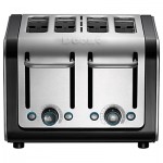 Dualit Architect 4-Slice Toaster, Brushed Steel / Black