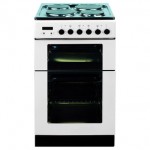 Baumatic BCE520W 50cm Slot in Twin Cavity Electric Cooker in White