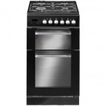 Baumatic BCG520BL 50cm Slot in Twin Cavity Gas Cooker in Black