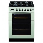 Baumatic BCG625IV 60cm Slot in Twin Cavity Gas Cooker in Ivory