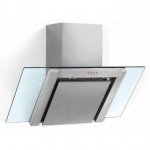 Baumatic BE600GL 60cm Angled Glass Chimney Hood in Stainless Steel