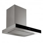 Baumatic BECW600SS 60cm Box Style Cooker Hood in St Steel Black Glass