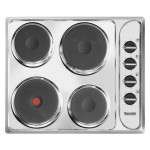 Baumatic BHS600 5SS 60cm Solid Plate Electric Hob in Stainless Steel