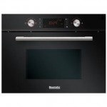Baumatic BMC460BGL Built In Combination Microwave Oven in Black Glass