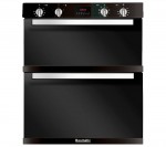 Baumatic BO796.5BL Electric Built-under Double Oven in Black