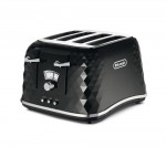 Delonghi Brillante CTJ4003.BK 4-Slice Toaster in Black