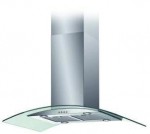 Baumatic BT10 3GL 100cm Curved Glass Chimney Hood in Stainless Steel