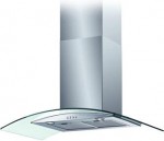Baumatic BT9 3GL 90cm Curved Glass Chimney Hood in Stainless Steel