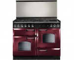 Rangemaster Classic CLAS110LDFCY/C Free Standing Range Cooker in Cranberry / Chrome