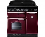 Rangemaster Classic CLAS90ECCY/C Free Standing Range Cooker in Cranberry / Chrome