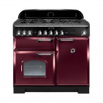 Rangemaster Classic Deluxe CDL100DFFCY/C Free Standing Range Cooker in Cranberry