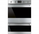 Smeg Classic DOSP6390X Electric Double Oven - Black Glass & Stainless Steel, Stainless Steel