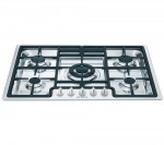 Smeg Classic PGF75-4 Gas Hob - Stainless Steel, Stainless Steel
