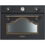 Smeg Cortina SF4750MAO Integrated Microwave Oven in Anthracite