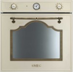 Smeg Cortina SF750PO Integrated Single Oven in Cream / Brass