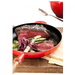 Le Creuset Cast Iron Frying Pan with Wood Handle, 26cm