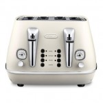 Delonghi CTI4003 W DISTINTA 4 Slice Toaster in White