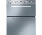Smeg Cucina DUSF44X Built Under Double Oven in Stainless Steel