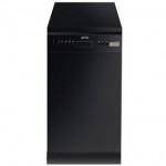 Smeg D4B 1 45cm 10 Place Dishwasher in Black A Rated