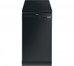 Smeg D4B-1 Slimline Dishwasher in Black