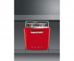 Smeg DI6FABR2 Integrated Dishwasher in Red