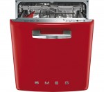 Smeg DI6FABR2 Semi-integrated Dishwasher - in Red