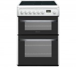 Hotpoint DSC60P Electric Ceramic Cooker in White
