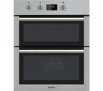 HOTPOINT  DU4 541 IX Electric Built-under Double Oven - Black & Stainless Steel, Stainless Steel