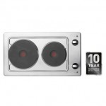 Hotpoint E320SKIX 30cm Built In Domino Electric Hob in Stainless Steel