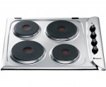 Hotpoint E604X Integrated Electric Hob in Stainless Steel
